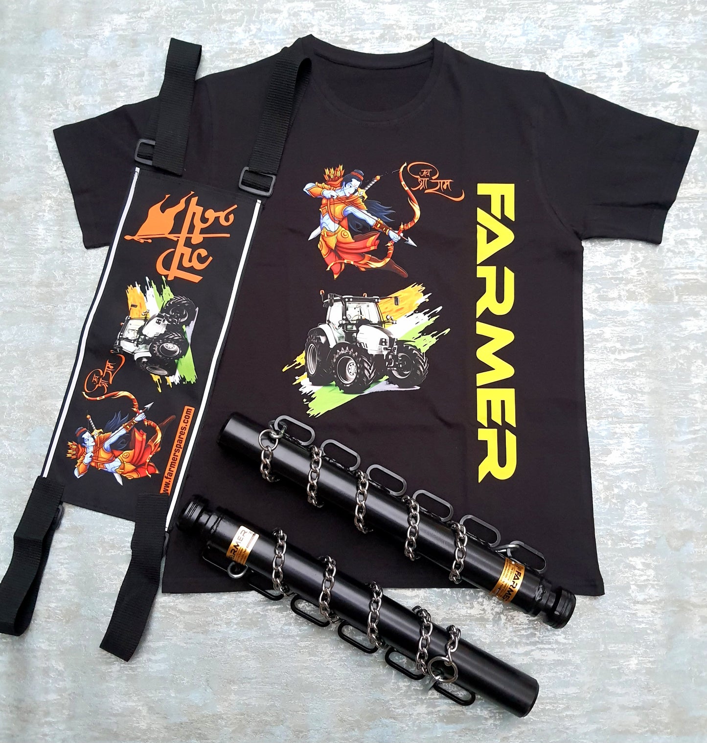 FMA1003 - Bumper Rod / Banner / T Shirt Combo - JAI SHREE RAM